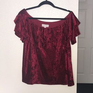 Velvet top